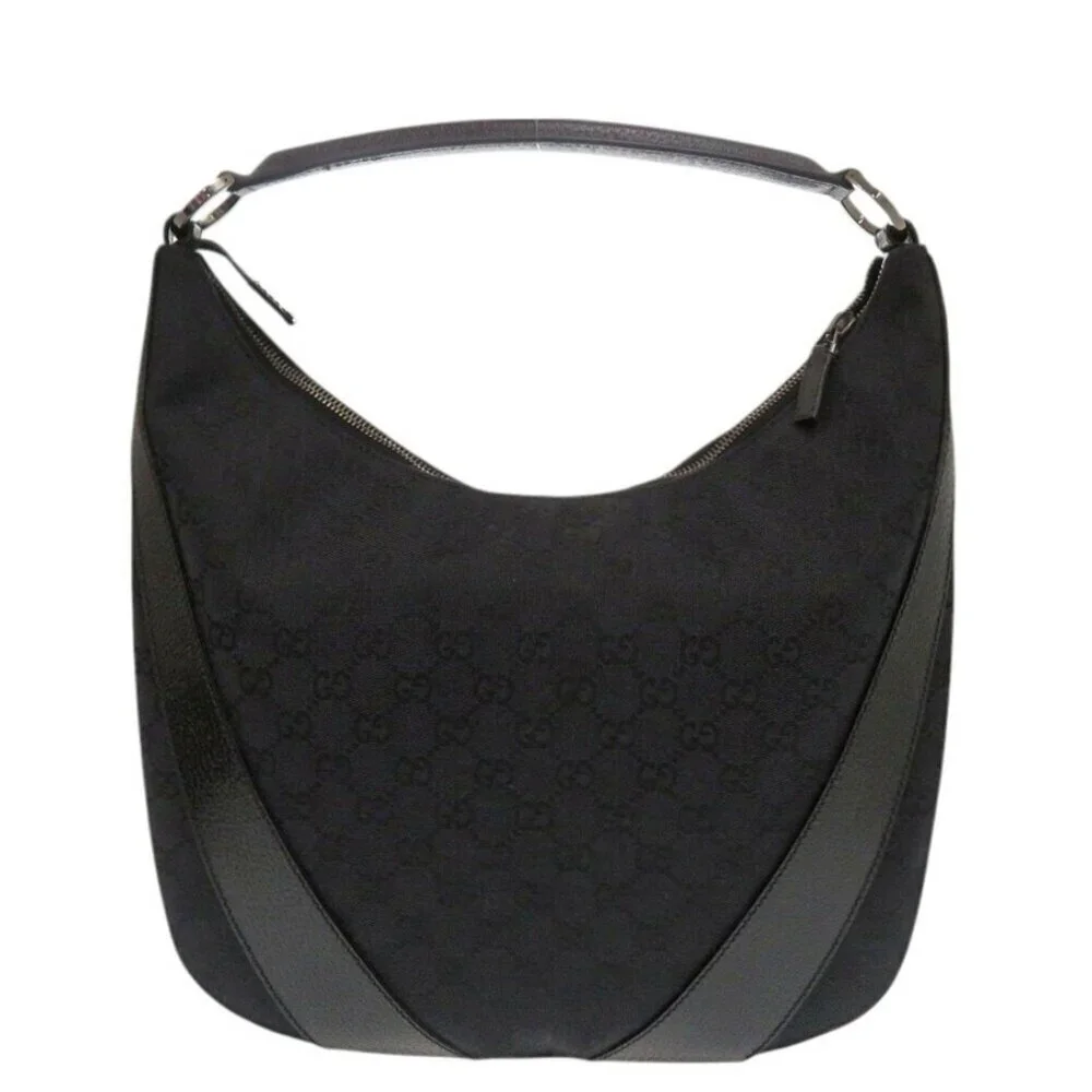 GUCCI Black Leather Shoulder Bag - Picture 2 of 9